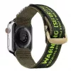 Pasek Dux Ducis (Wersja Outdoor) do Apple Watch Ultra, SE, 8, 7, 6, 5, 4, 3, 2, 1 (49, 45, 44, 42 mm) Nylonowa Bransoleta Czarny Zielony