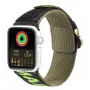 Pasek Dux Ducis (Wersja Outdoor) do Apple Watch Ultra, SE, 8, 7, 6, 5, 4, 3, 2, 1 (49, 45, 44, 42 mm) Nylonowa Bransoleta Czarny Zielony