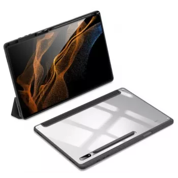 Dux Ducis Toby Armored Flip Smart Case dla Samsung Galaxy Tab S8 Ultra z Uchwytem na Rysik Czarny