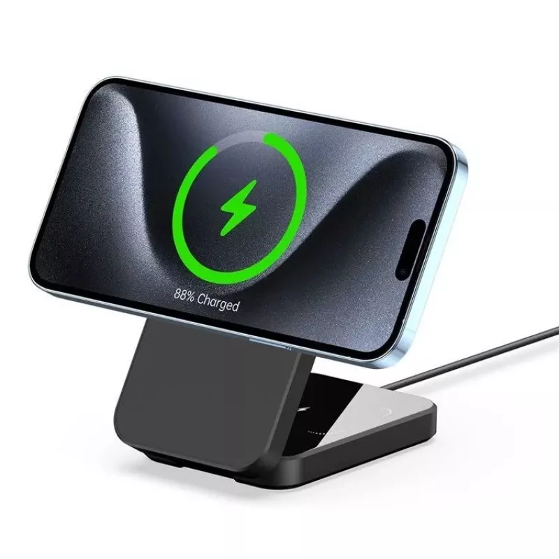 Duzzona W17 3-w-1 Stacja ładująca bezprzewodowo z MagSafe 15W Czarny