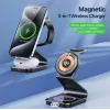 Duzzona W21 3-in-1 15W Wireless Charging Stand (Qi2 Certified) Black