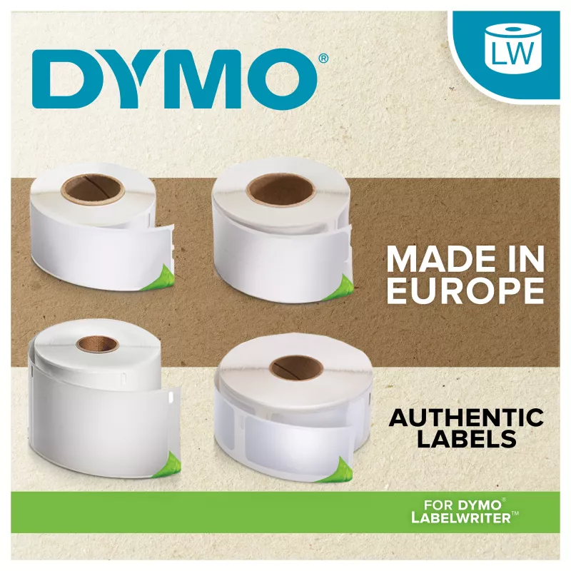 Etykiety adresowe DYMO LabelWriter 99010, 28x89 mm, białe, 2 rolki po 130