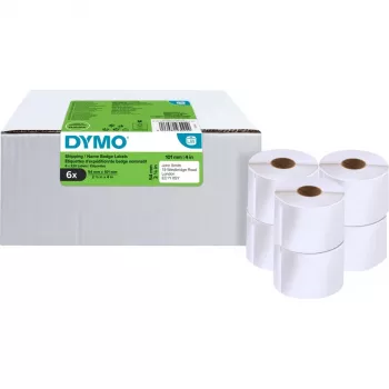 Etykiety wysyłkowe i identyfikatory imienne DYMO LabelWriter, 54 x 101 mm, białe, klej trwały, 220 etykiet na rolkę