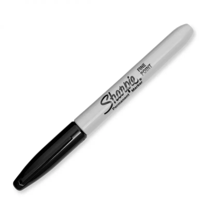 DYMO Sharpie Marker Permanentny Cienka Końcówka Czarny (2-Pak)