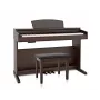 Dynatone SLP-175 RW Pianino cyfrowe z 88 klawiszami o stopniowanej młoteczkowej mechanice, 128-głosową polifonią, 40 brzmieniami, 3 pedałami, głośnikami 2x15W, USB MIDI, palisander