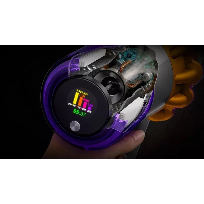 Dyson V15s Detect Submarine 2-in-1 Stick Vacuum, Dry & Wet, Bagless, 0.77 L, Nickel/Yellow