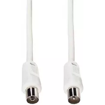 e+p HFT 1 koncentryczny kabel antenowy 1,5m biały 75 omów wtyk IEC do gniazda