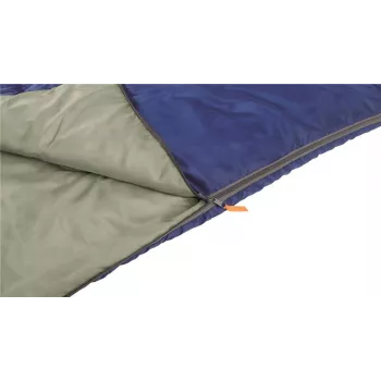 Śpiwór Easy Camp Chakra Blue - prostokątny, 1-2 sezony, poliester