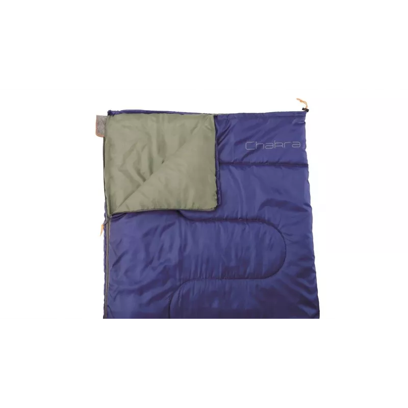 Śpiwór Easy Camp Chakra Blue - prostokątny, 1-2 sezony, poliester