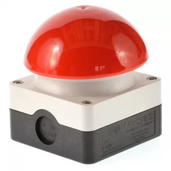 EATON FAK-R/KC11/I Przycisk grzybkowy nożny/dłoniowy, 1NC+1NO, czerwony, 230V AC, 6A, IP67, chwilowy, montaż na panelu