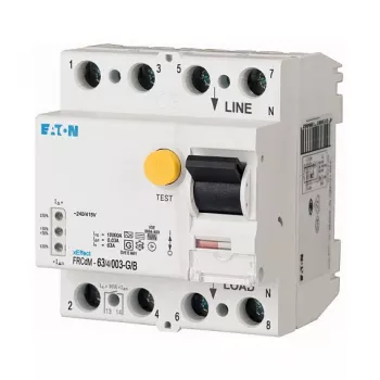 EATON FRCDM-63/4/003-G/B Wyłącznik różnicowoprądowy (RCCB), Typ B, 4-biegunowy, 63A, 30mA (167894)