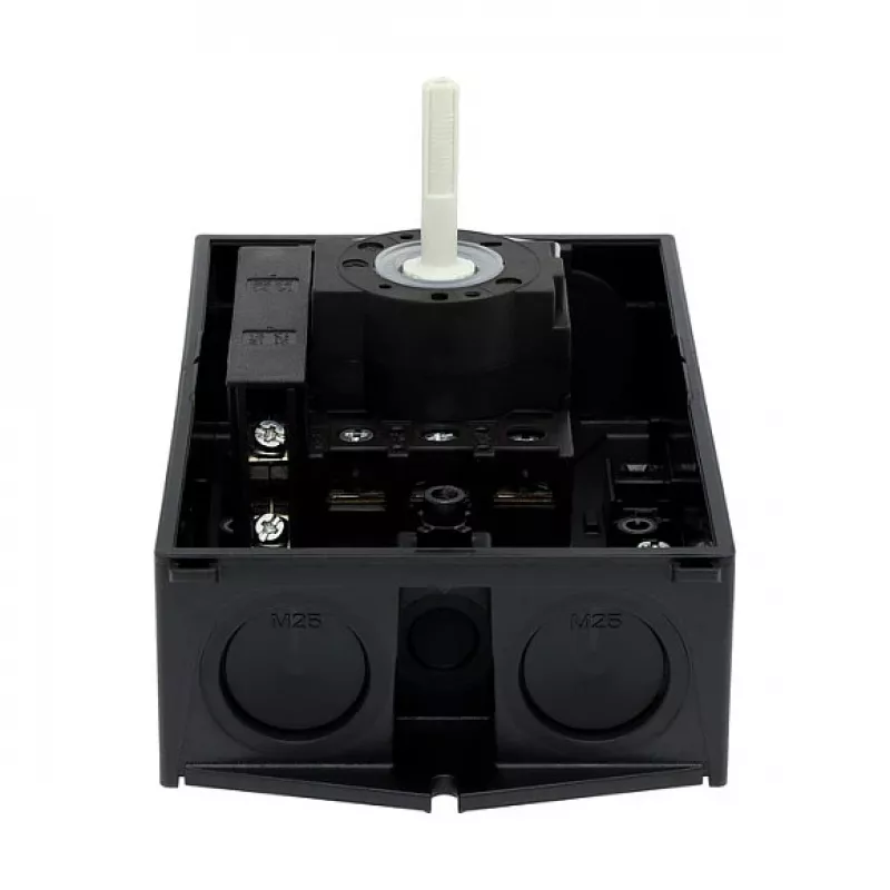 Eaton P1-25/I2/SVB-SW/HI11 3-biegunowy wyłącznik główny 25A natynkowy czarny/biały