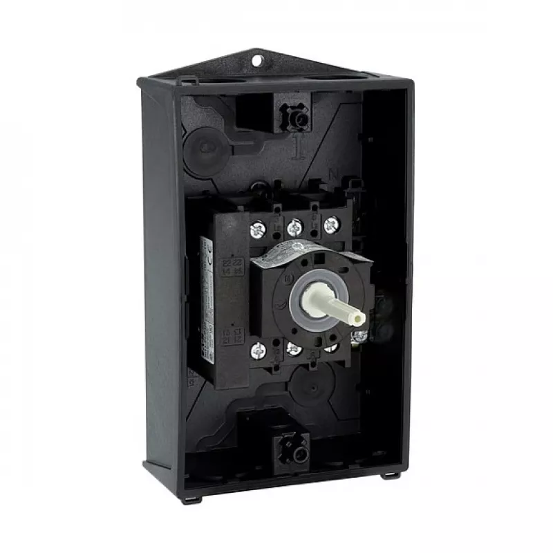 Eaton P1-25/I2/SVB-SW/HI11 3-biegunowy wyłącznik główny 25A natynkowy czarny/biały