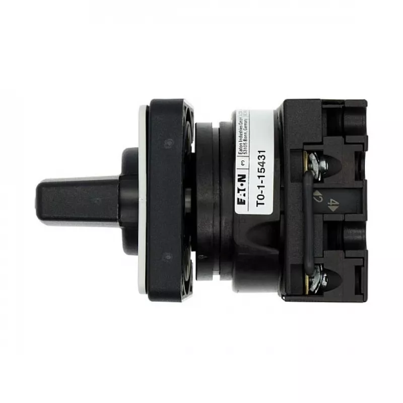 Eaton T0-1-15431/E 1-biegunowy przełącznik krzywkowy 20A, 690V AC, czarny/szary, montaż na płycie, IP65