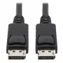 EATON Tripp Lite Series DisplayPort Cable with Latching Connectors, 4K 60 Hz (M/M), Black, 10 ft. (3.05 m)