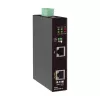 Eaton Tripp Lite Series przemysłowy iniektor Gigabit PoE++ 60W, 802.3bt, Midspan, -40°C do 75°C, IP30, podwójne 24-57VDC, szyna DIN, 1-portowy, czarny