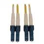 Eaton Tripp Lite Series N370X-01M 400G Duplex Singlemode 9/125 OS2 Switchable kabel światłowodowy (LC/UPC M/M, 1m, LSZH, żółty)