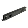 Eaton Tripp Lite Series Rack Enclosure Horizontal Cable Manager (Finger Duct) 1URM - Czarny - 1U - 19 cali