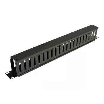 Eaton Tripp Lite Series Rack Enclosure Horizontal Cable Manager (Finger Duct) 1URM - Czarny - 1U - 19 cali