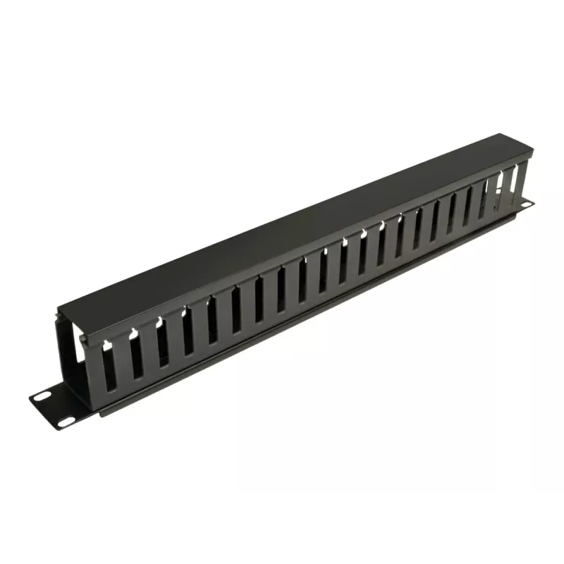 Eaton Tripp Lite Series Rack Enclosure Horizontal Cable Manager (Finger Duct) 1URM - Czarny - 1U - 19 cali