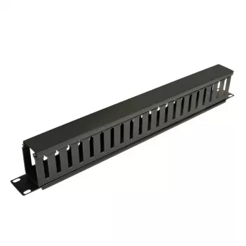 Eaton Tripp Lite Series Rack Enclosure Horizontal Cable Manager (Finger Duct) 1URM - Czarny - 1U - 19 cali