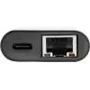 Eaton Tripp Lite U436-06N-GB-C Adapter USB-C na Gigabit Ethernet z ładowaniem USB-C PD - Thunderbolt 3 - Czarny