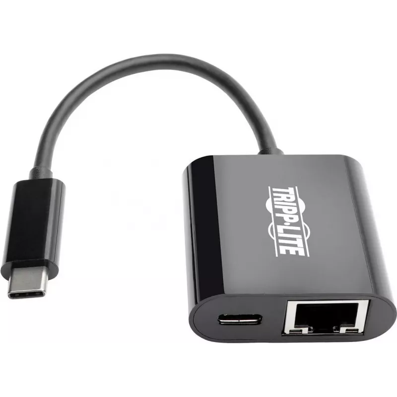 Eaton Tripp Lite U436-06N-GB-C Adapter USB-C na Gigabit Ethernet z ładowaniem USB-C PD - Thunderbolt 3 - Czarny