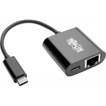 Eaton Tripp Lite U436-06N-GB-C Adapter USB-C na Gigabit Ethernet z ładowaniem USB-C PD - Thunderbolt 3 - Czarny