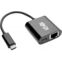 Eaton Tripp Lite U436-06N-GB-C Adapter USB-C na Gigabit Ethernet z ładowaniem USB-C PD - Thunderbolt 3 - Czarny