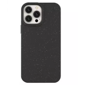 ECO Apple iPhone 13 Pro Max Silikonowa Pokrowiec Etui na Telefon Czarny