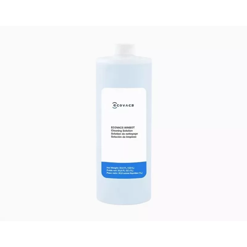 ECOVACS WINBOT Płyn do czyszczenia 1L (W-SO01-00009) – Niepieniący, bez smug do okien, płytek i luster