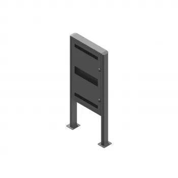 EDBAK EB-POK100 Zewnętrzny kiosk portretowy do wyświetlacza Samsung 55 cali LH55OHF, IP56, czarny