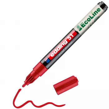 Edding 51 EcoLine Marker do Malowania Czerwony 1-2 mm 4-51-002