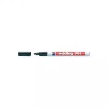 Edding e-751 Marker do szkła i powierzchni błyszczących czarny 1-2 mm 04BLK751-1001