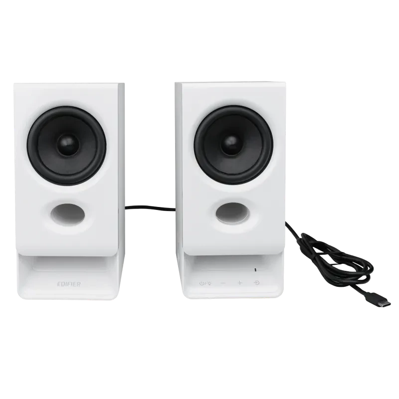 Edifier R20BT Compact Bluetooth 2.0 Speakers with Ambient Light, White