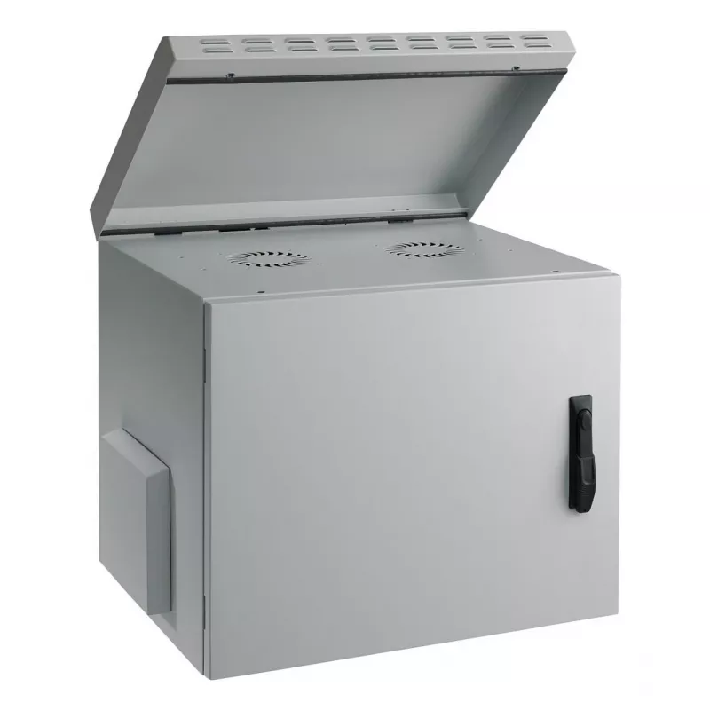 EFB 19-calowa szafa wisząca IP55 12U drzwi szklane głębokość 600 mm RAL7035