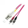 EFB zworka duplex LC-ST 50/125µm OM4 LSZH fiolet erika 2.0mm 5m