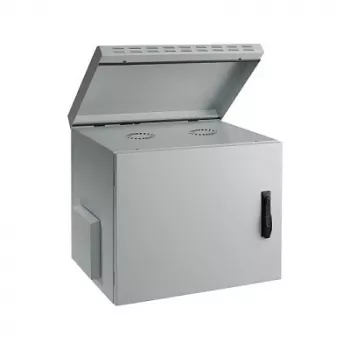 EFB-Elektronik Szafa wisząca 19 cali IP55, 20U, drzwi szklane, głębokość 600 mm, RAL 7035 (691720IP55.2G)