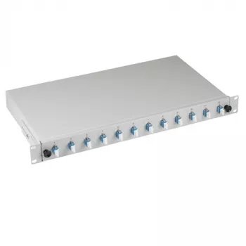 EFB Elektronik B71921L48 LC Splice Box OS2 48 Pigtails 24 Adapters 1U 19 inch Rack Sliding
