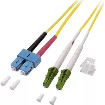 EFB-Elektronik Duplex Jumper LC/APC-SC 9/125µm OS2 LSZH Yellow 2.0mm 7.5m
