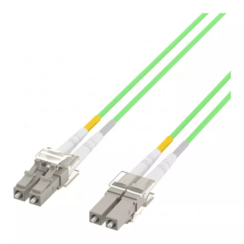 EFB-Elektronik Duplex Jumper LC-LC 50/125µ, OM5, LSZH, limonkowy, 2,0mm, 25m O0319.25OM5