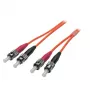 EFB Elektronik Duplex Jumper ST-ST 50/125µm OM2 LSZH Orange 3.0mm 10m