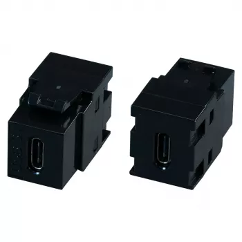 EFB Elektronik EB560 adapter Keystone USB-C, 10 Gbit/s, 60 W PD, czarny