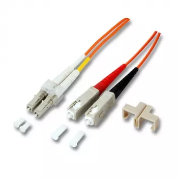 EFB-Elektronik ECOFIBER Duplex Jumper LC-SC 50/125 µm OM2 LSZH Pomarańczowy 2.0 mm 3 m