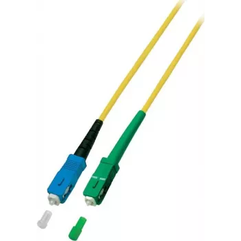 EFB Elektronik ECOFIBER Simplex SC/UPC Single-Mode OS2 Fiber Optic Patch Cable 1 m LSZH Yellow