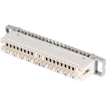 EFB-Elektronik ECOVOICE Blok rozłączny, 10-parowy, LSA-Plus/IDC, biały/szary (46005,1)
