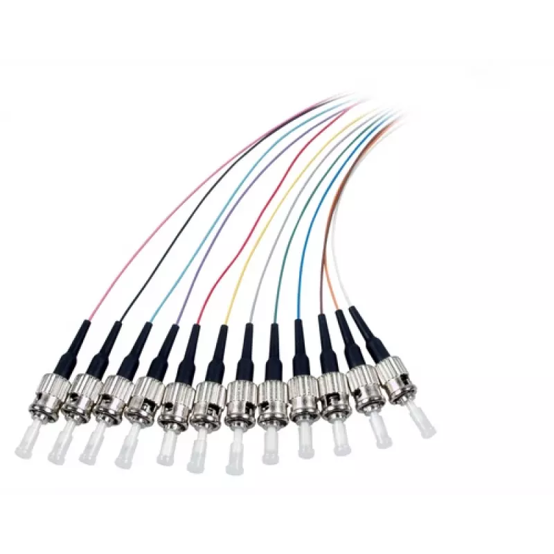 EFB Elektronik Fibre Pigtail ST-II 9/125 OS2 12-Colour Set 2m
