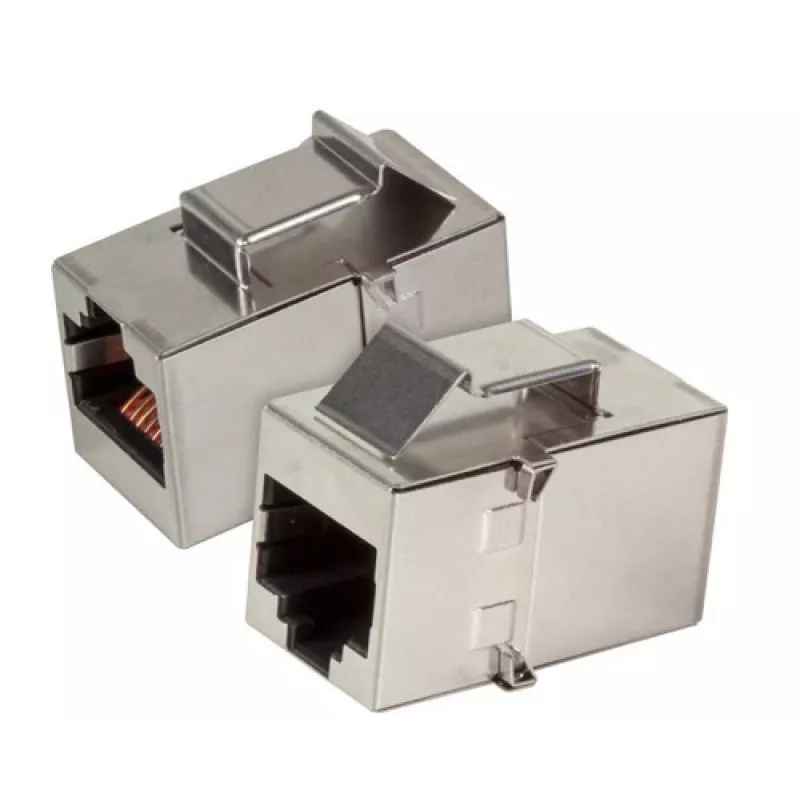 EFB Elektronik moduł adaptera Keystone RJ45 żeński do żeńskiego STP Cat.5e stal nierdzewna - 37508.1V3
