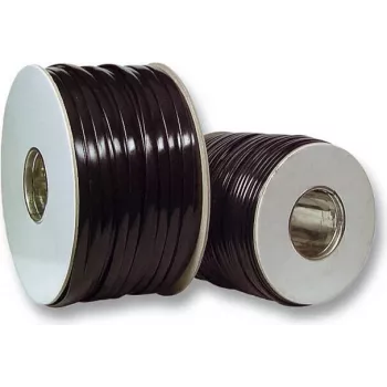 EFB Elektronik Modułowy Kabel Płaski 4-żyłowy Czarny, 500 m Krążek 91104.500