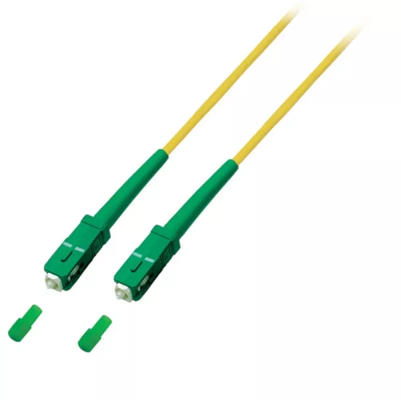 EFB Elektronik Kabel sieciowy SC/APC Single Mode (M) 2m Duplex OS2 LSZH Żółty